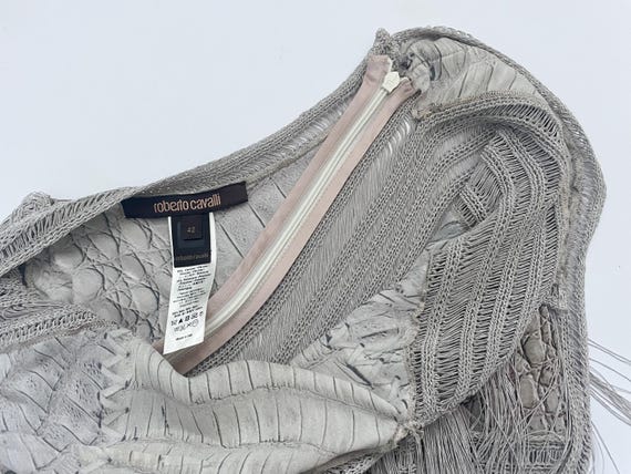 R E S E R V E D Cavalli S/S 2011 Croc Fringed Dress - Etsy