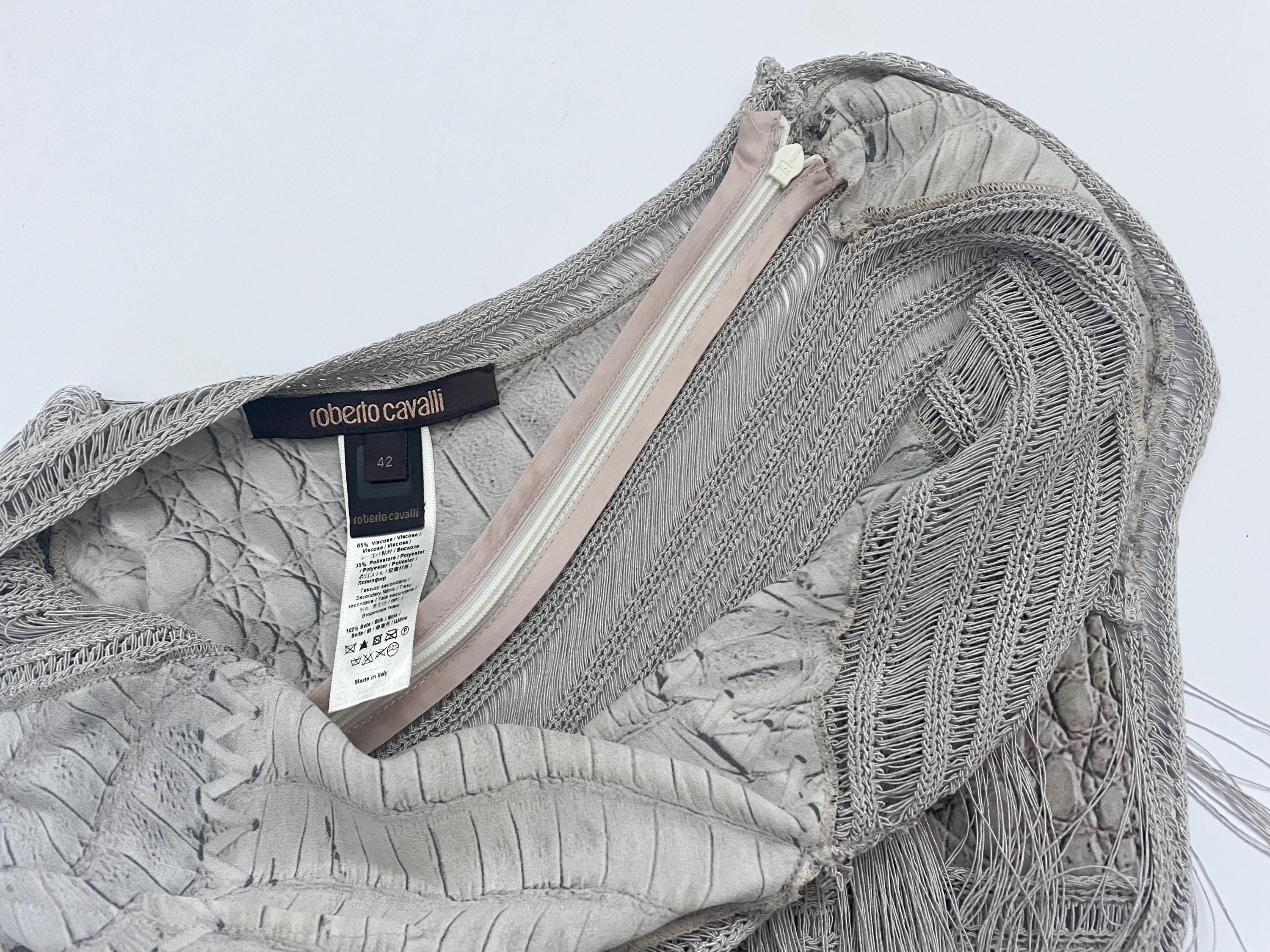 Roberto Cavalli S/S 2011 Croc Fringed Dress - Etsy