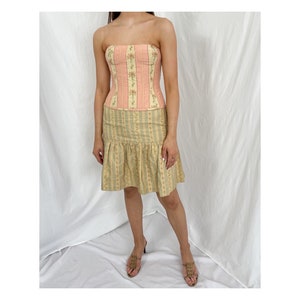 Ralph Lauren S/S 2003 runway corset & mini skirt set