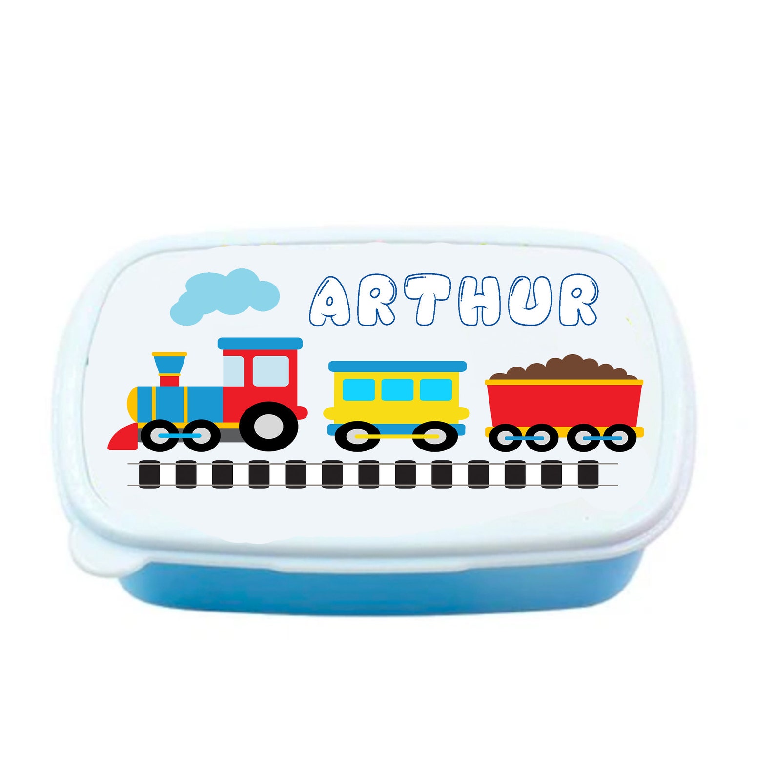 Boys Train Lunch Box Kids Custom Train Reusable Tupperware Etsy