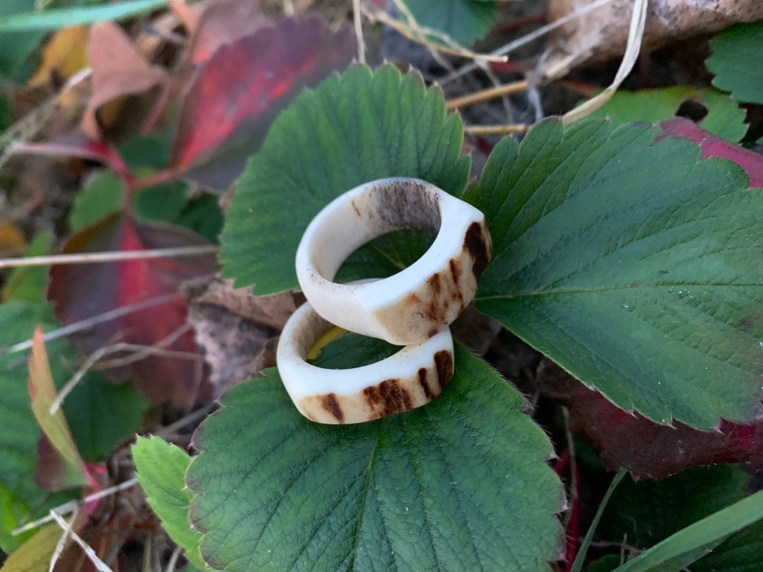 Antler Rings Natural Wedding Rings Customize Antler Rings Etsy