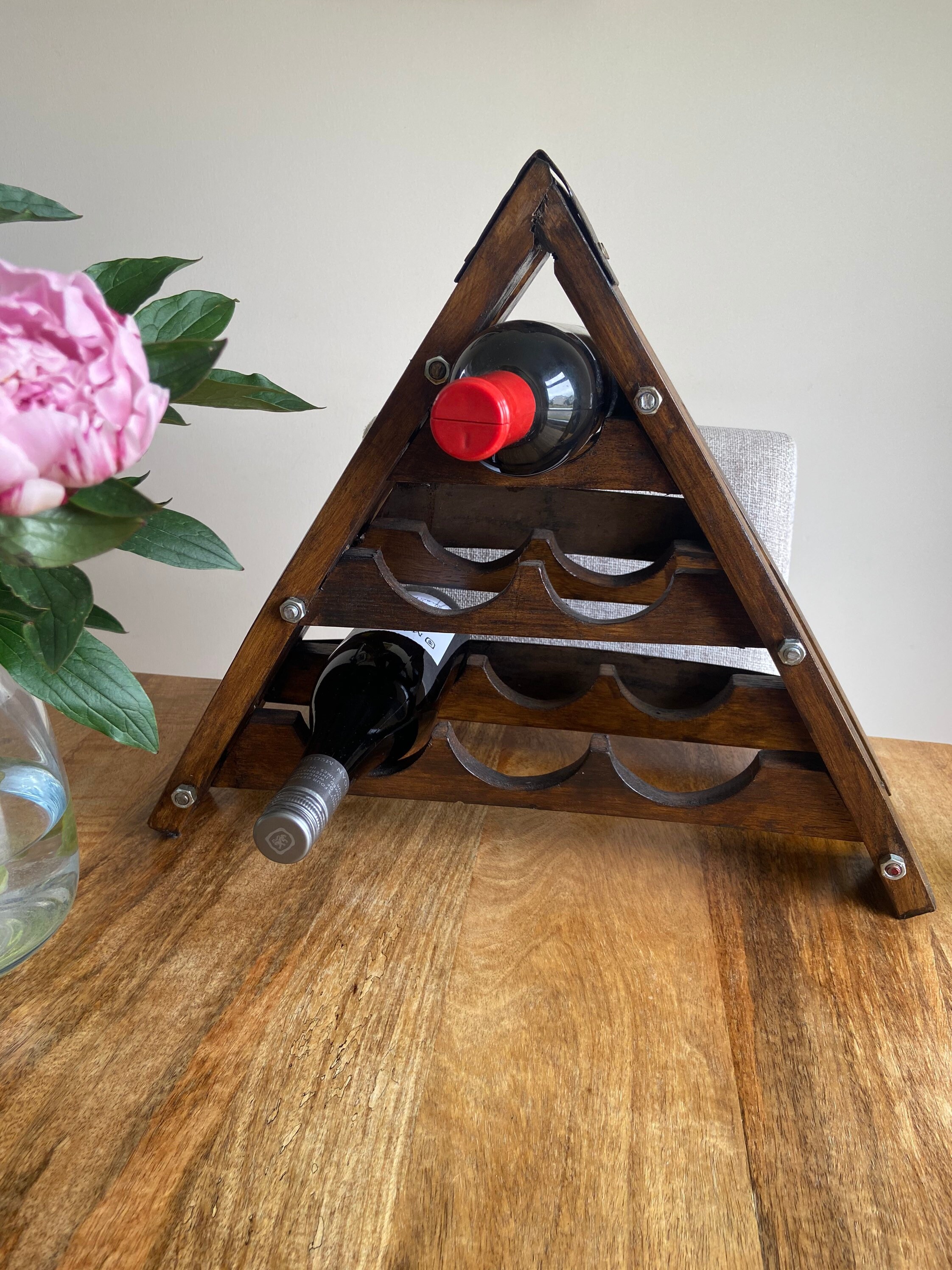Whisky Barrel Stave Free Standing Wine Rack Etsy UK