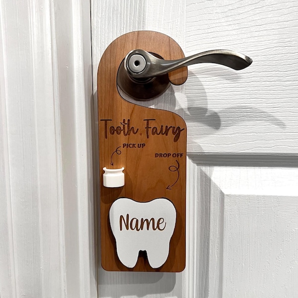 Tooth Fairy Pickup Dropoff Door Hanger