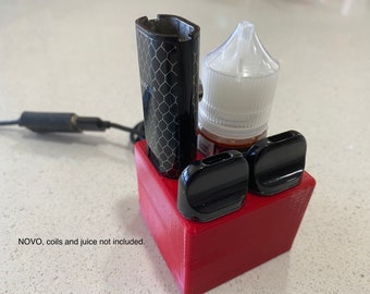 Smok Novo 2 and Novo 1 Kit Leather Protective Case with Magnetic Closure 360-Degree All-Inclusive Protection Lanyard Pocket Holder