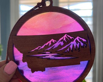 Montana Suncatcher - Wood and Acrylic