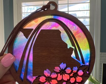 Missouri Suncatcher - Wood and Acrylic