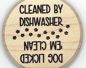 Dog Licked Clean Washer Magnet