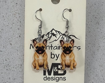 French Bulldog Earrings