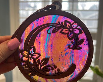 Monogram Letter C - Wood and Acrylic