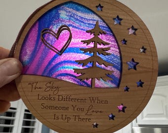 Different Sky Suncatcher- Wood and Acrylic