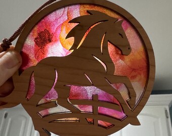 Horse Suncatcher - Wood and Acrylic