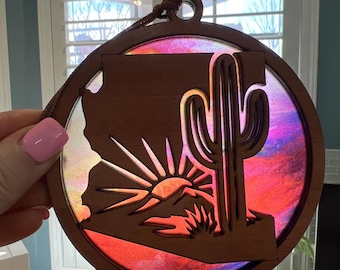Arizona Suncatcher - Wood and Acrylic