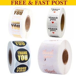 25mm Thank You Stickers Thank You For Supporting My Small Business Stickers Professional Round Labels Order Purchase