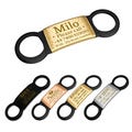 Personalized Silent Pet ID Tag: Slide-On Silicone Collar, Engraved Metal product logo