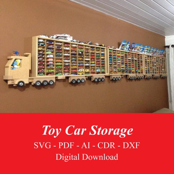 Toy Car Storage Etsy