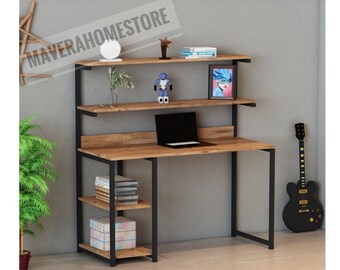 study table for home Decorative Wooden Study Desk - Modern Computer Desk