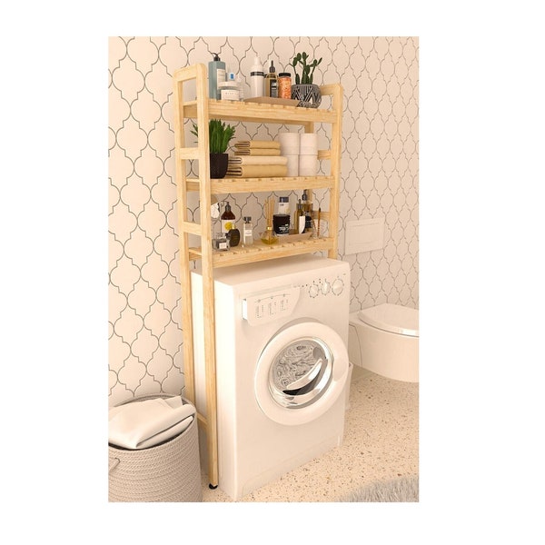 Badkamer Wasmachine Kast - Badkamer Kabinet -Waskast - Keukenkast - MultiPurpose Rack - Wasmachine Organizer Rack