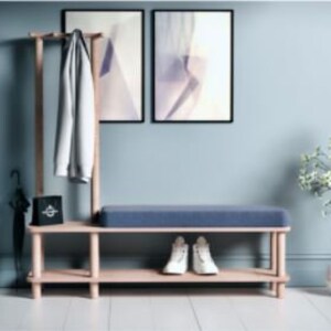 Shoes Storage Bench Entry Hall Decorative Bench Mudroom Furniture image 1