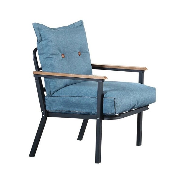 Metal Bergere Chair, White Kilim Chair, Single Armchair, Metal Balcony Garden Chair