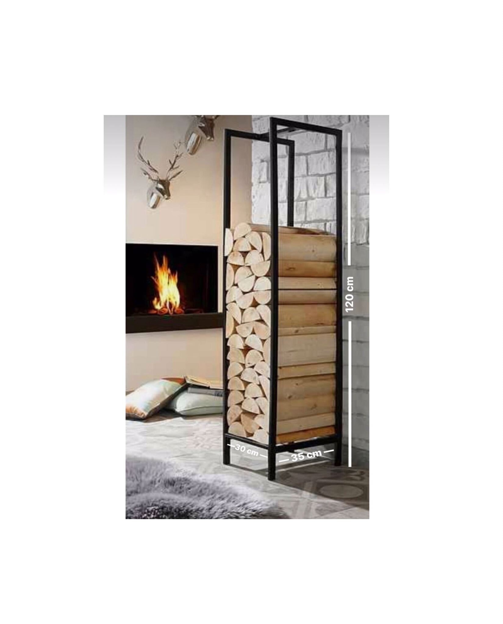Decorative Fireplace Rack Firewood Holder Fireplace Rack Etsy