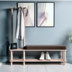 Shoes Storage Bench Entry Hall Decorative Bench Mudroom Furniture image 6