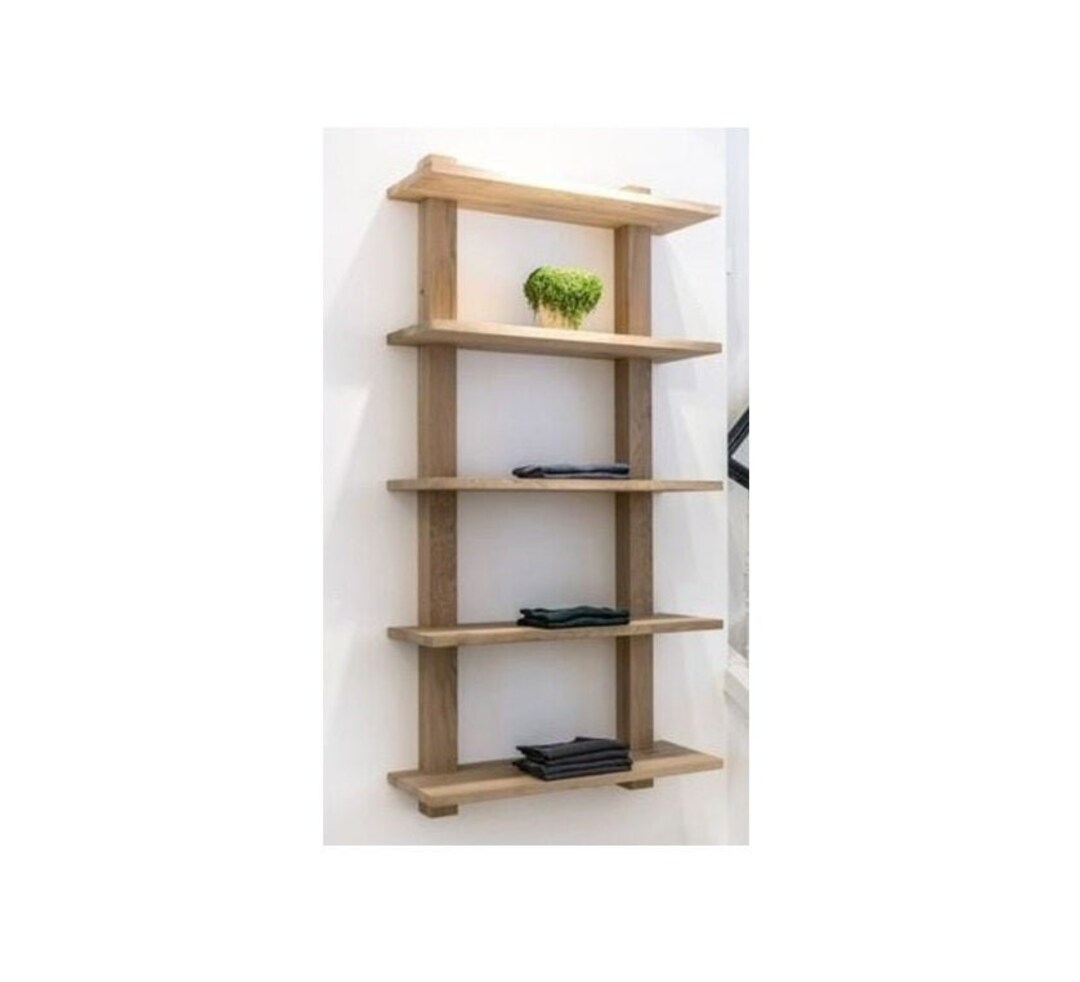 Wall Hanging Bookcase Modular Wooden Bookcase Decorative Wall Shelf Etsy