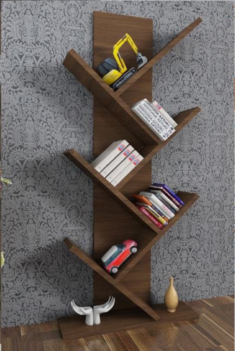 Wooden Cross Bookcase Modern Diagonal Bookcase Etsy UK
