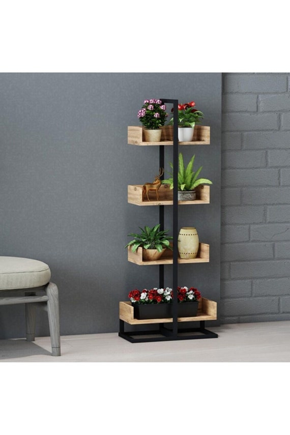 Indoor Outdoor Plant Stand Flower Pot Holder Rack Wood Shelf