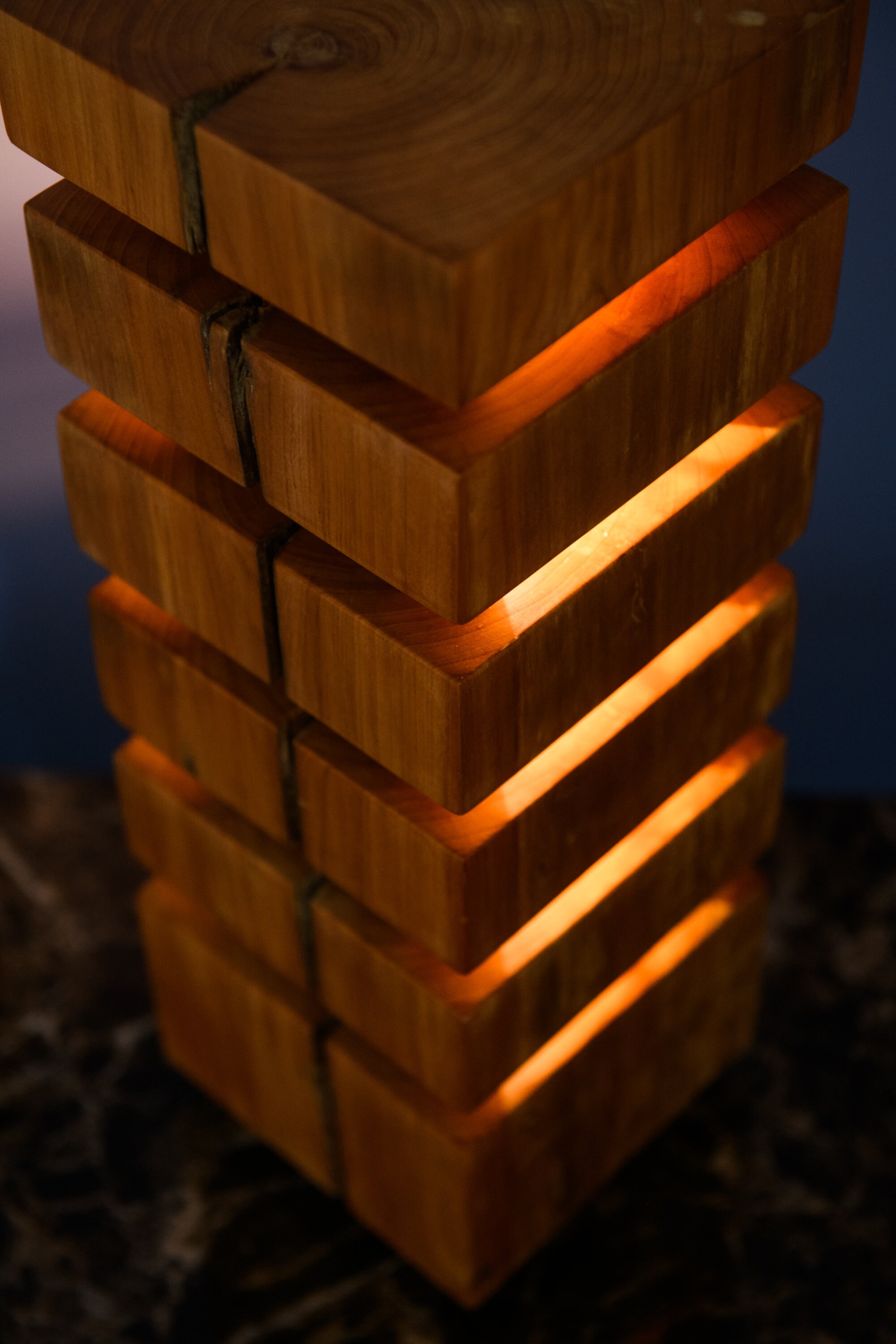 Deconstructed Wood Lamp Reclaimed Old Growth Cypress Beam - Etsy