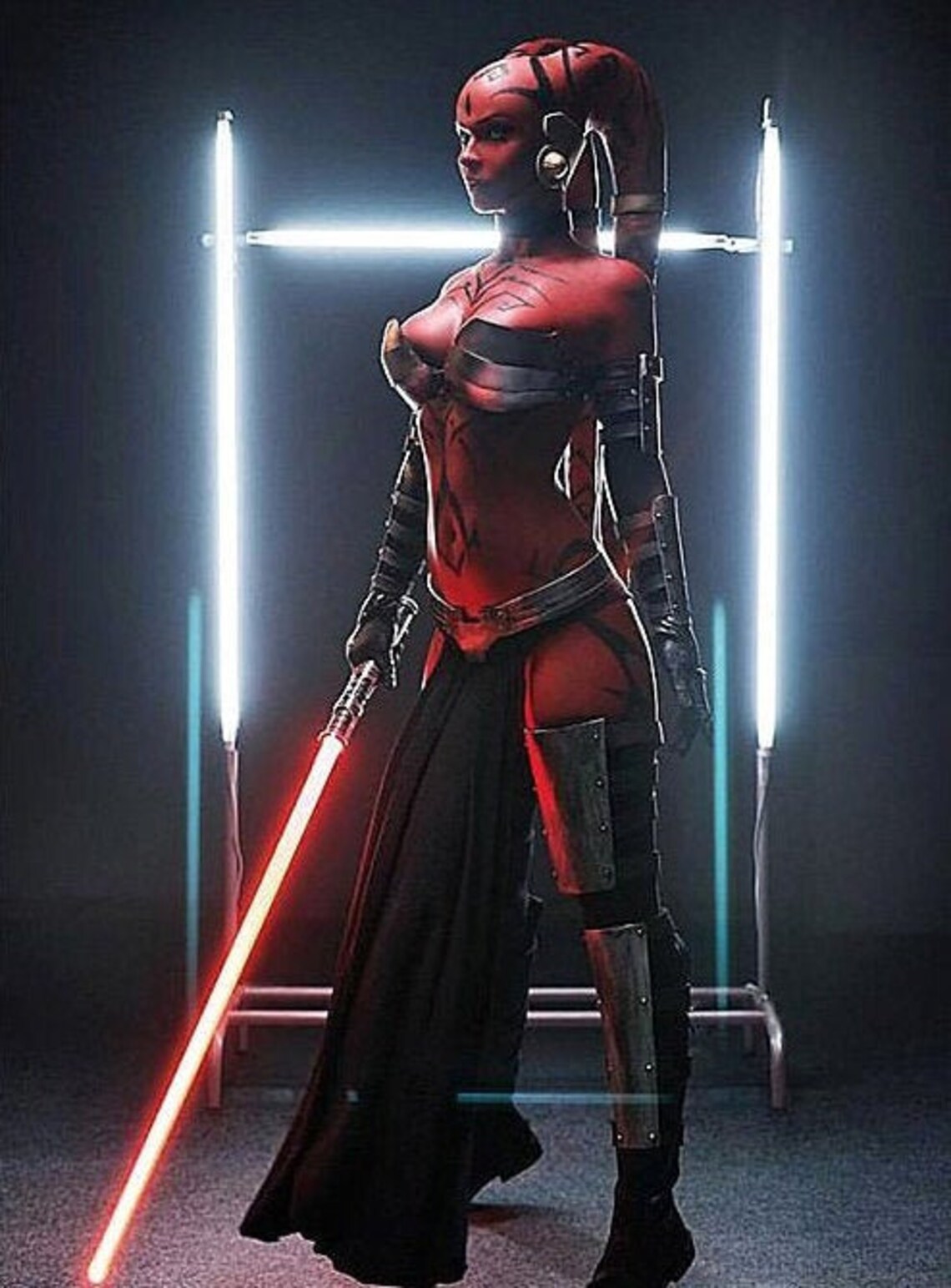 3 D printed figure of Darth Talon. Star Wars. Lucas Film. For | Etsy