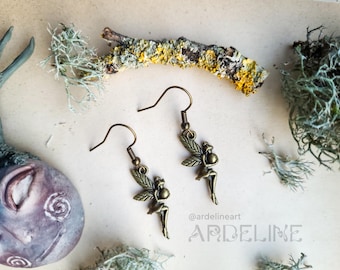 Pendientes de hadas estilo cottagecore, pendientes colgantes sin níquel.
