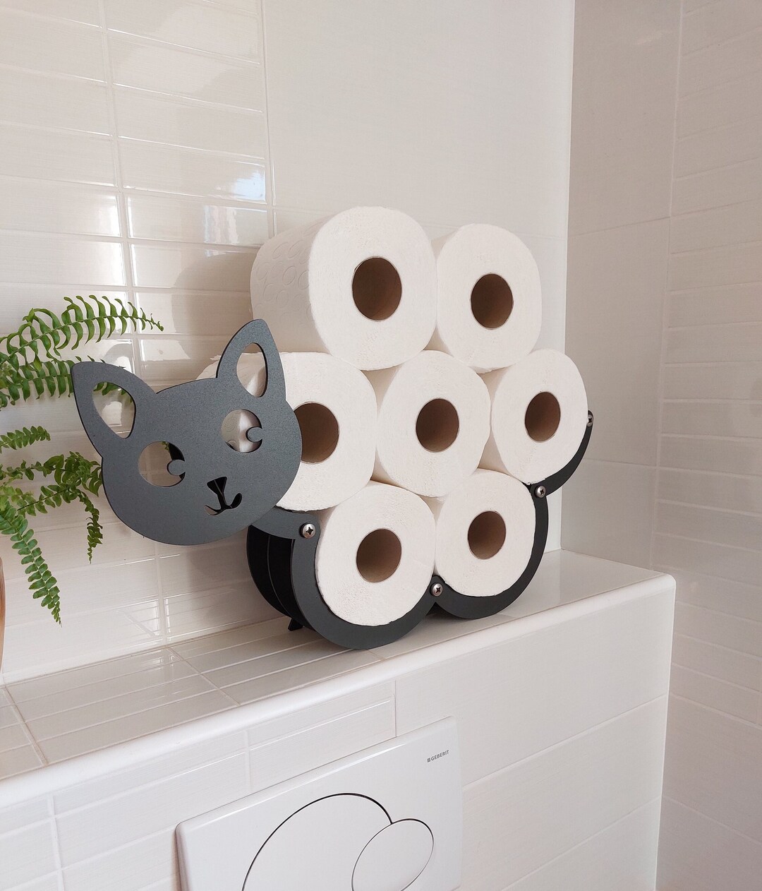 Cat toilet paper holder paper roll holder Toilet paper Etsy 日本