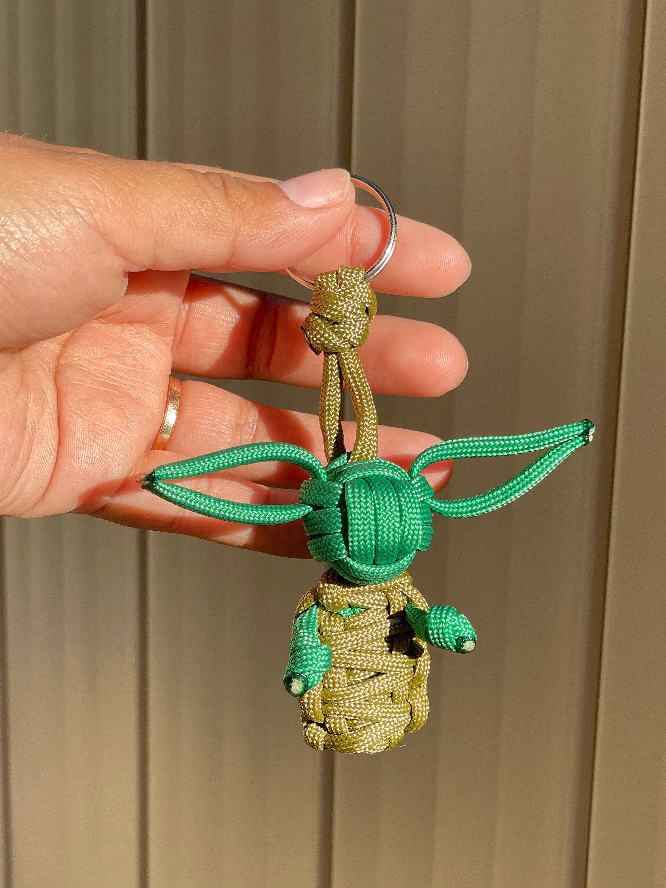 Baby Yoda grogu Paracord Keychain Etsy
