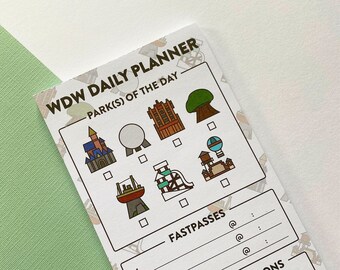 WDW Daily Holiday Planner
