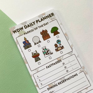 WDW Daily Holiday Planner