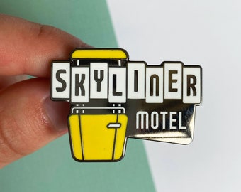 Skyliner Motel Hard Enamel Pin Badge