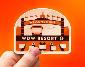 WDW Resort Inspired Vinyl Sticker