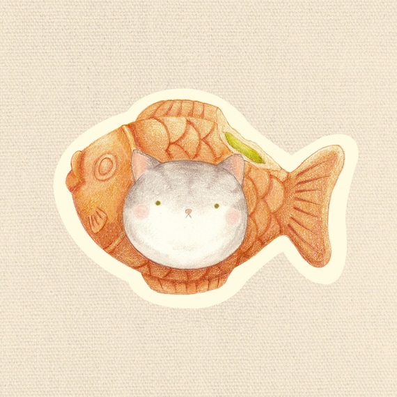 Taiyaki with Bunny | Vinyl Sticker Taiyaki with Bunny | Vinyl Sticker