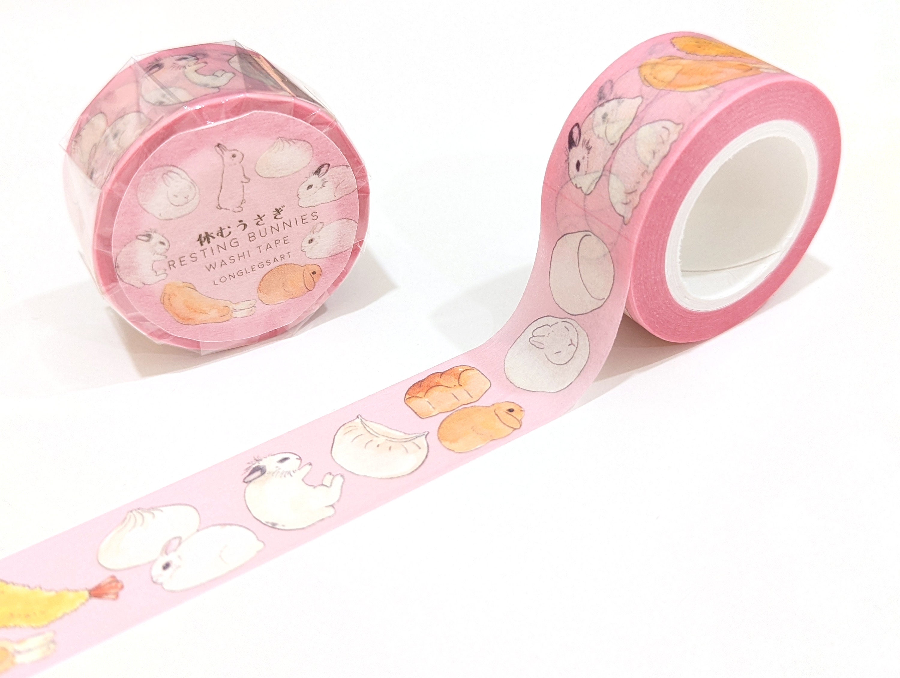 Peach Washi Tape Set 10 Rolls 2meters , Various Widths Pink Masking Tape