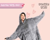 OVERSIZED BLANKET HOODIE Super Cozy Sherpa Giant Big Hooded Sweatshirt For Him Her Comfortable hoodie for Birthday Wedding Valentines Day