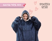 OVERSIZED BLANKET HOODIE Super Cozy Sherpa Big Hooded Sweatshirt For Him Her Warm Comfortable Blanket Valentines Day Adult Teen Kids