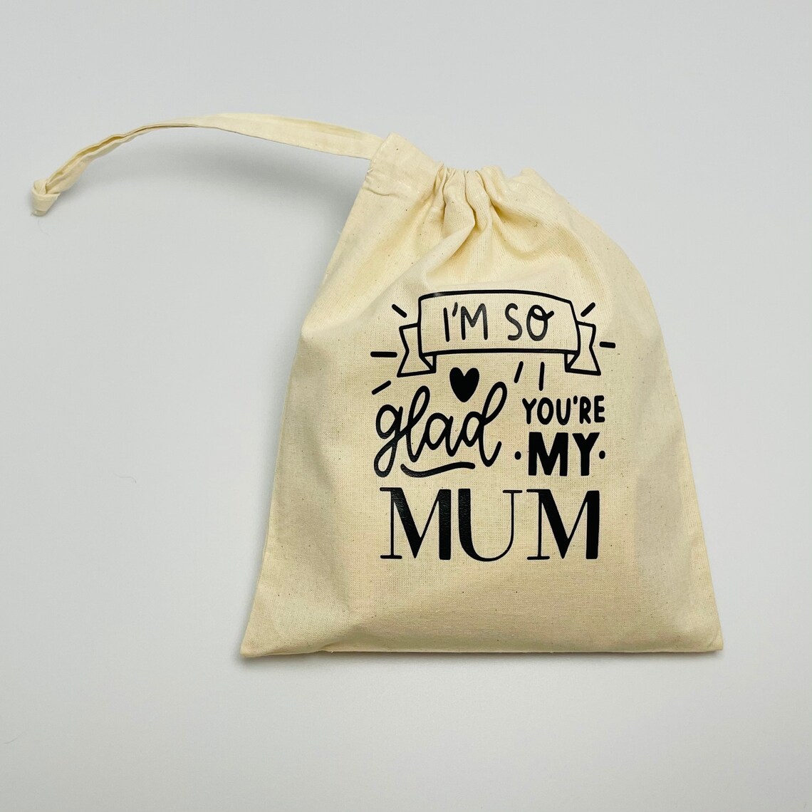 Mothers Day Gift Bags Cotton Drawstring Personalised Mum Etsy