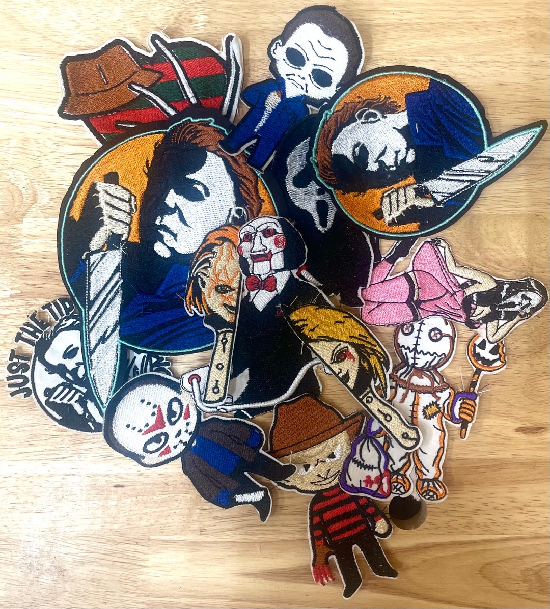 Horror Character Embroidery Iron on Patch Horror Movie Scary Movie 80s ...