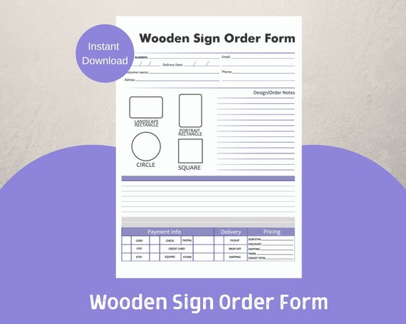 Sign Order Form Template : Online Order Form Template – VIIIG