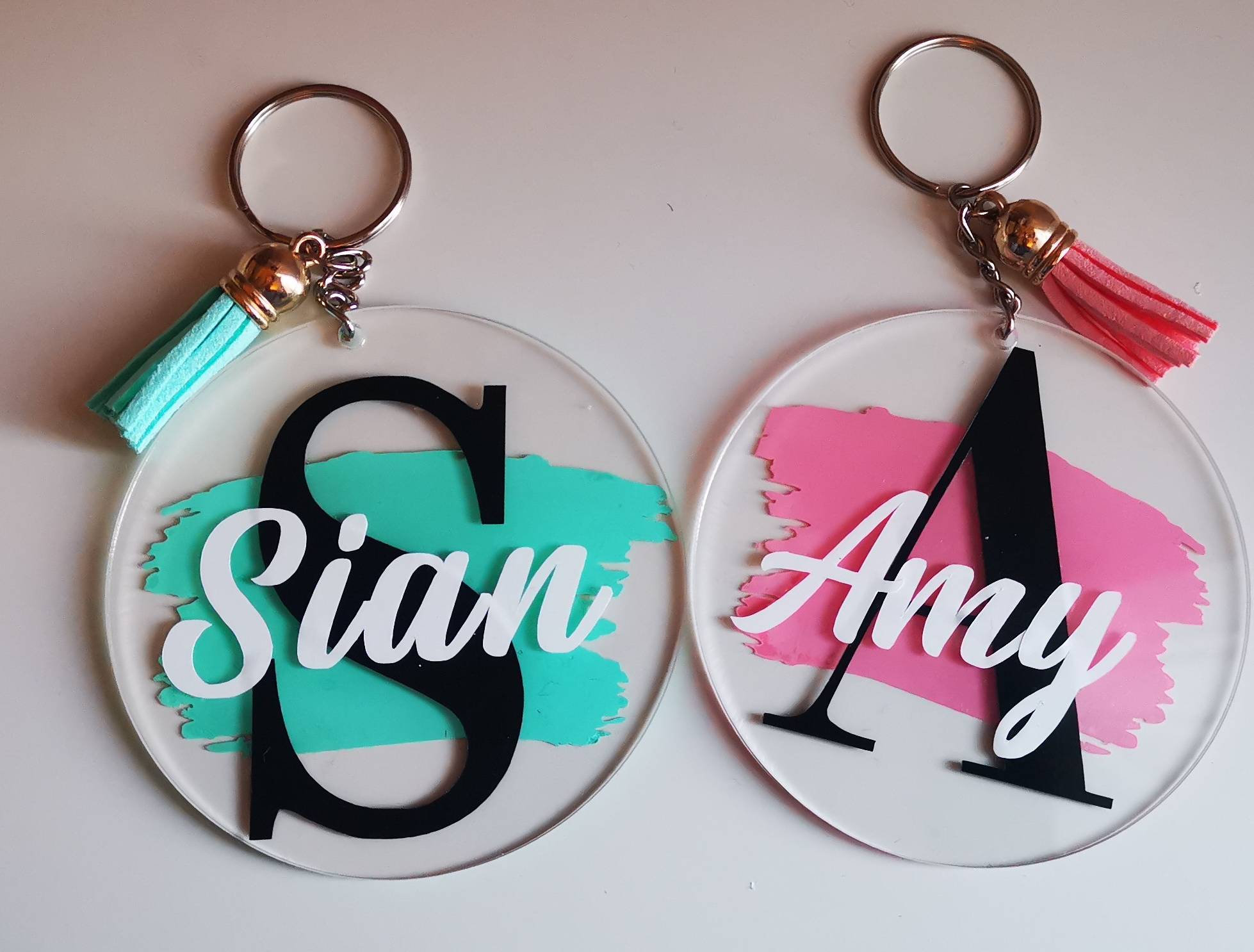 Porte Clé Acrylique Personnalisé Porte-clés acrylique personnalisé porte-clés avec gland et | Etsy