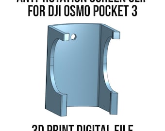 Clip antirrotación para pantalla DJI Osmo Pocket 3 - Solución para pantalla giratoria rota DESCARGA DIGITAL