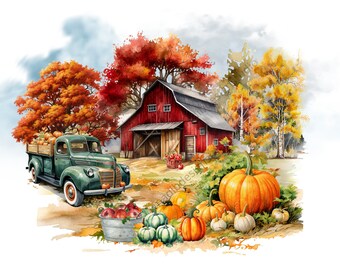 Fall Digital Rice Paper Printable, Pumpkins Png, Decoupage Paper ...