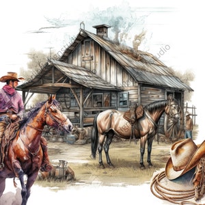 decoupage boho stampabile, clipart western, carta di riso western, design boho, file png boho, western digitale, clipart per artigiani,