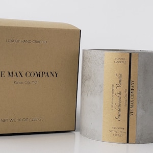 Sandalwood & Vanilla -Cement Candle / scented candle