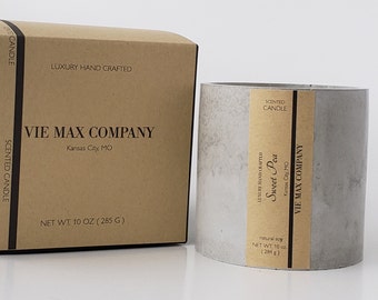 Sweet Pea - Cement Candle / scented candle